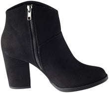 City Classified Women's Sursky Classic Stacked Heel Zip Bootie