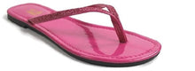 Kali Footwear Women's Focus Glitter Flip Flops, Black,10