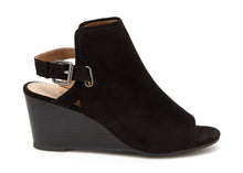 Esprit Women's Angie Open Back Heel Buckle Closure Wedge Heel Sandal Bootie