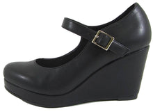 City Classified Women's Mary Jane Strappy Wedge Platform Sandal
