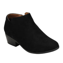 BELLA MARIE AE47 Women's Side Zip Stacked Block Heel Ankle Booties