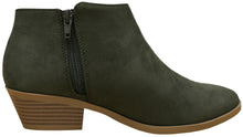 Cambridge Select Women's Round Toe Stacked Heel Western Ankle Bootie
