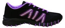 Han's Women's Breathable Mesh Striped Fashion Trainer Sneaker