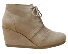 Cambridge Select Women's Lace Up Wedge High Heel Ankle Boot