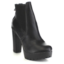 Breckelle's Hanna-11 Women's Platform Chunky Heel Lug Sole Chelsea Ankle Booties