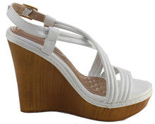 Elegant Footwear Women's Crisscross Slingback Platform Wedge Sandal