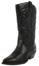 Soda Women's Reno Western Cowboy Pointed Toe Knee High Pull On Tabs Boots