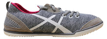 Han's Women's Breathable Fabric Mesh Striped Fashion Trainer Sneaker