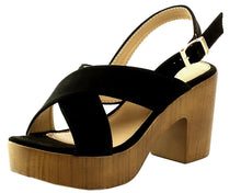 Refresh Footwear Women's Crisscross Slingback Platform Heeled Sandal