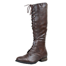 Breckelle's Outlaw Women's Lace Up Knee High Riding Boots