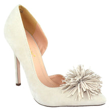 Chase & Chloe EF97 Women's High Stiletto Heel Fringe D'orsay Dress Pumps