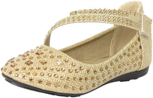 Link Girls Cute Rhinestone Ballet Ballerina Flats