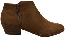 Cambridge Select Women's Round Toe Stacked Heel Western Ankle Bootie
