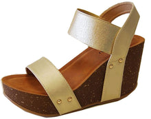 Refresh Women's Mara-10 Platform Cork Wedge High Heel Leather Sandal...
