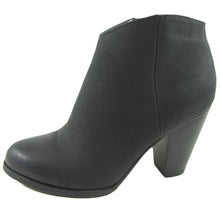 City Classified by Soda Women's Lavona Stacked Block Heel Ankle Bootie