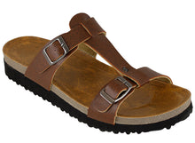 Cambridge Select Women's Double Buckle Slip On Slide Sandal