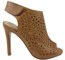 Delicious Women's Laser Cut Slingback Peep Toe Bootie