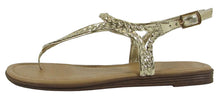 City Classified Women's Woven Braided Rope Cutout Boho Thong Sandal