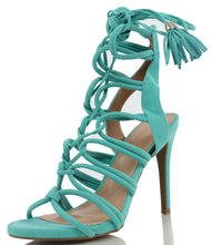 Wild Diva Women's Berlin 72 Gladiator Strappy Lace Up Tie High Heel