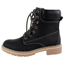 Forever Link Women's Lace-Up Padded Collar Combat Work Hiking Boot