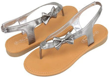 Women's Gladiator Sandals Flats with Bow On The Thong