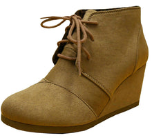 Cambridge Select Women's Lace Up Wedge High Heel Ankle Boot