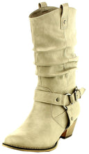 Cambridge Select Women's Pull On Western Style Cowboy Boots