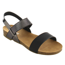 Refresh IE25 Women's Elastic Ankle Strap Flat Beach Sandal