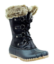 Snow-ll Mid Calf Lace Up Fur Shearling Boots