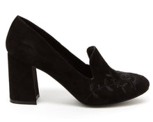 Esprit Women's Linda Embroidered Vintage Inspired Block Heel Pump