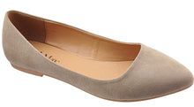 Bella Marie Women's Slip On Comfy Pointed Toe Ballet Flat