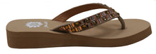 Yellow Box Women's Tutsi Rhinestone Comfort Foam Wedge Flip Flop Sandal