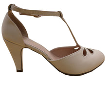 Cambridge Select Women's Teardrop Cutout T- Strap Mary Jane Dress Pump