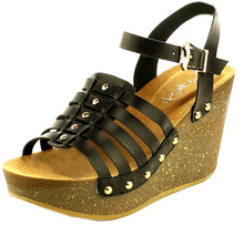 Refresh Footwear Strappy Studded Wedge Platform Sandal