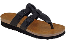 Cambridge Select Women's Double Buckle Slip On Slide Sandal