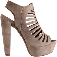 MANJI! Speed Limit 98 Women's Peep Toe Slingback CutOut Platform Chunky Heel Sandals