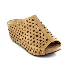 Refresh ELVA-07 Women's Slip On Platform Wedge Sandals