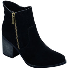 Breckelle's Women's Stacked Block Chunky Heel Closed Toe Bootie