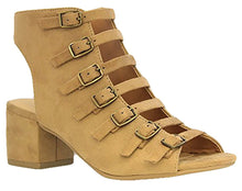 CITY CLASSIFIED Strappy Buckled Women Chunky Heels MVE Shoes