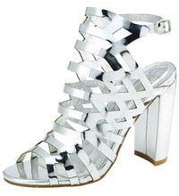 Bella Marie Women's Caged Cutout Gladiator Stacked Platform Heel Sandal