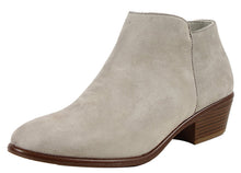 Wild Diva Women's Round Toe Stacked Heel Low Heel Western Ankle Bootie