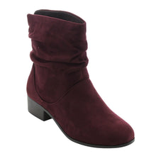 Soda Energy Women's Slouchy Pull On Low Block Heel Ankle Booties