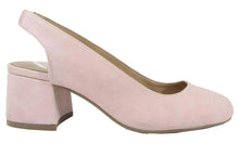 City Classified Women's Slingback Round Toe Block Heel Sandal Pump