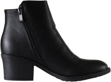 Reneeze Women's Pama-02 Two-tone Metallic Zipper Chunky Heel Ankle Boot
