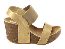 Refresh Women's Mara-10 Platform Cork Wedge High Heel Leather Sandal...