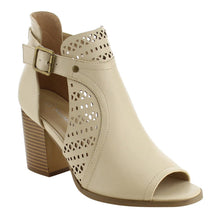 Reneeze AF82 Women's Cut Out Buckle Peep Toe Heels