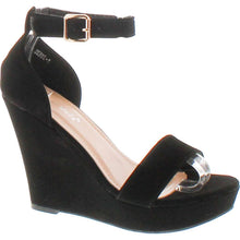 Top Moda Womens Beryl-1 Platform Wedge Fashion Sandals With Ankle Strap