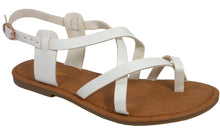 Jynx Women's Slingback Interwoven Thong Toe Flat Sandal
