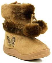 Kali Footwear Little Girl's Zello Glitter Pom Pom Boots