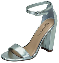 Breckelles Devie-02 Womens Open Toe Ankle Strap Chunky Heel Sandals